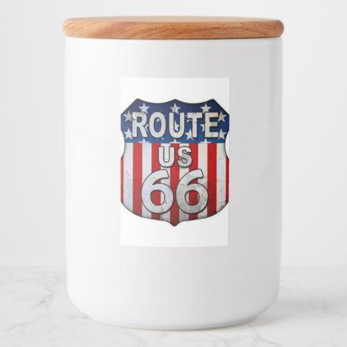 ROUTE 66 FOOD CONTAINER FOOD LABEL