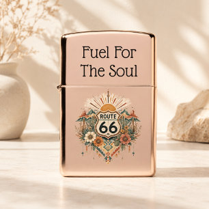Route 66 Fuel For The Soul Boho Desert Gift Zippo Lighter