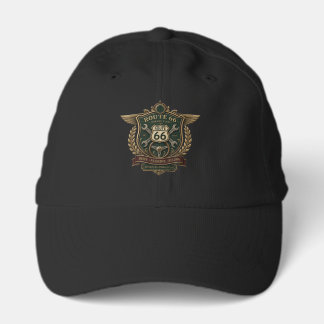 Route 66 Garage Club Vintage Crest Emblem Performance Cap