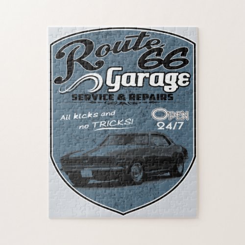 Route 66 Garage Jigsaw Puzzle