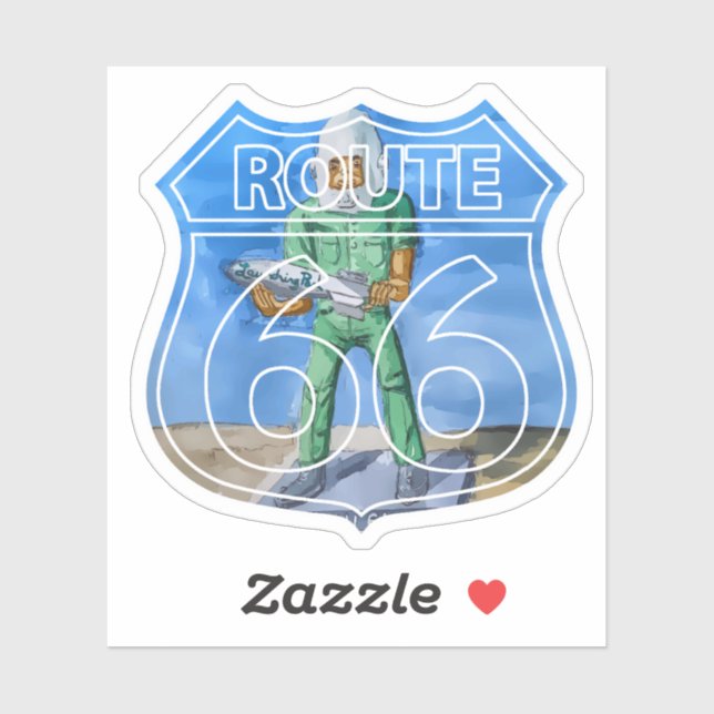 Route 66 Gemini Giant Sticker (Sheet)