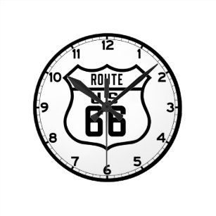Route 66 Frameless Borderless Wall Clock For Gifts or Home Decor E451