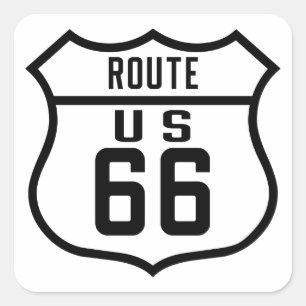 Route 66 - General Square Sticker