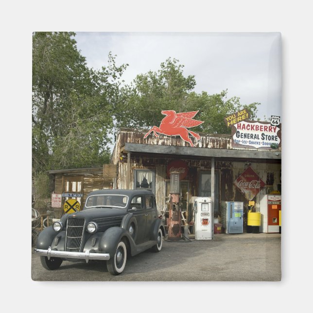 Route 66 General Store & Gas Station Magnet (Front)