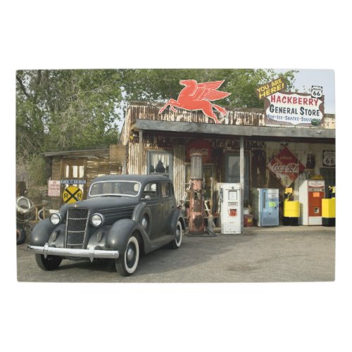 Route 66 General Store  Gas Station Metal Print