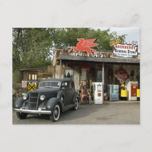 Route 66 General Store  Gas Station Postcard