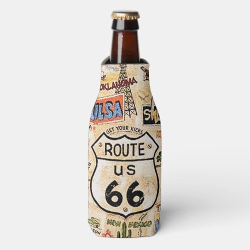 Route 66_Get your kicks Bottle Cooler