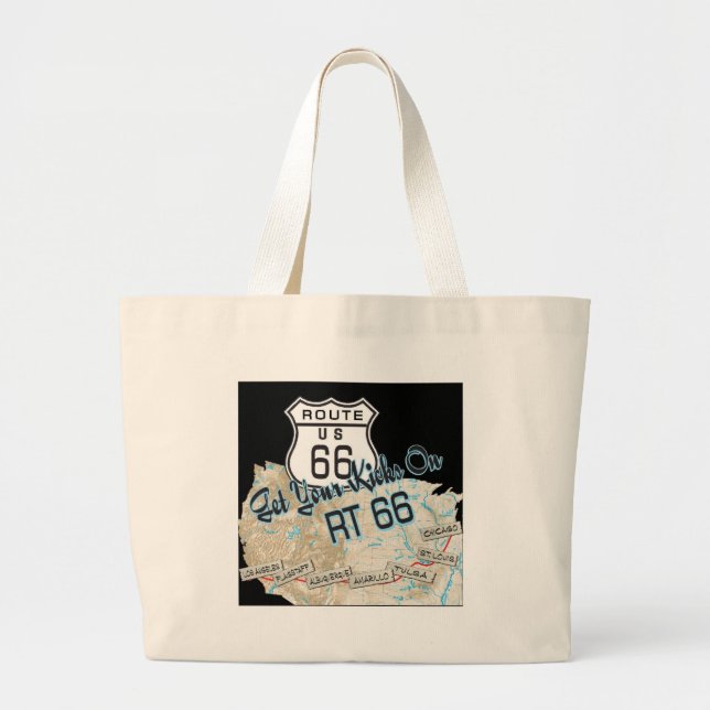 route 66 gifts large tote bag (Front)
