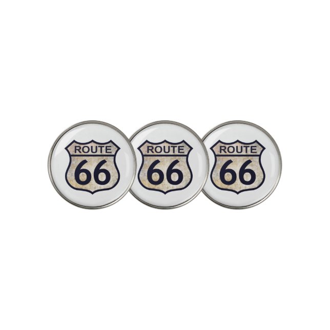 Route 66  golf ball marker (3 Up)