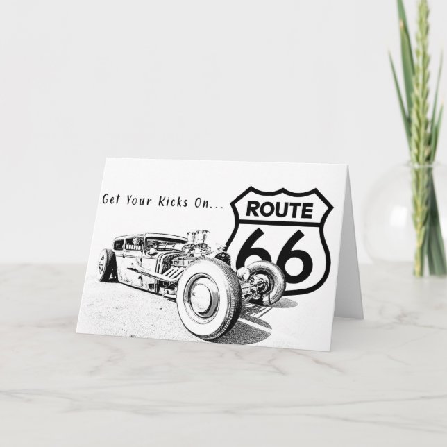 Route 66 Greeting Card (Front)
