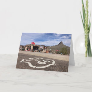 route 66 greeting card (blank inside) 