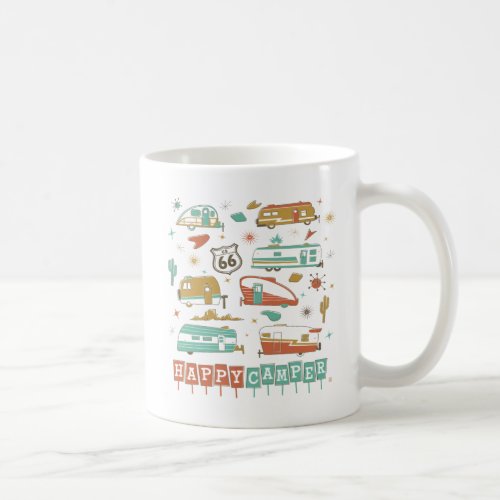 Route 66 Happy Camper Coffee Mug