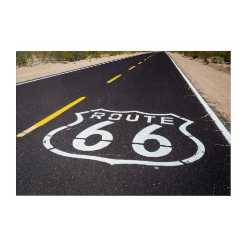 Route 66 highway marker Arizona Acrylic Print