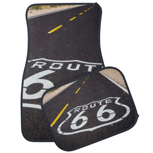 Route 66 highway marker, Arizona Car Mat (Set)