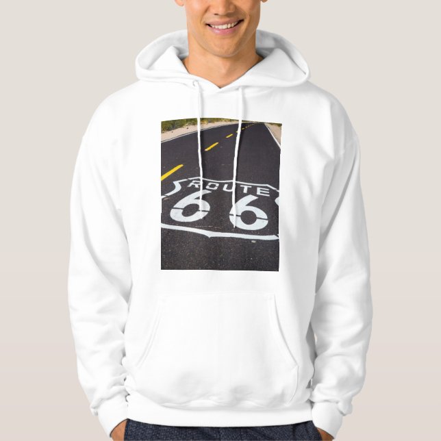 Route 66 highway marker, Arizona Hoodie (Front)