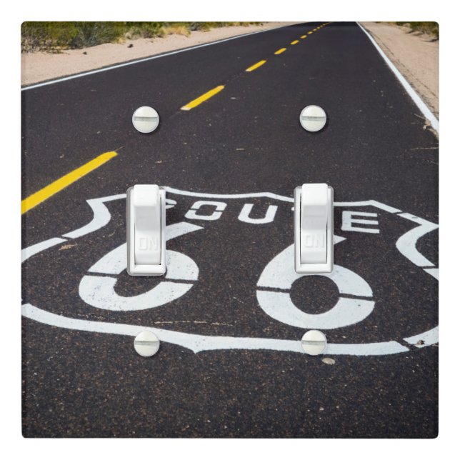 Route 66 highway marker, Arizona Light Switch Cover (In Situ)