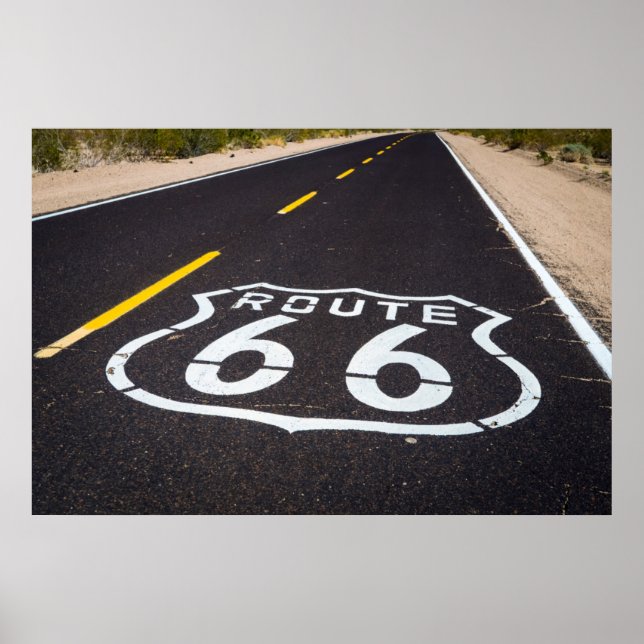 Route 66 highway marker, Arizona Poster (Front)