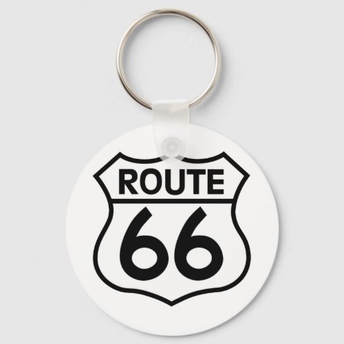 Route 66 Highway Sign Apparel  Gifts Keychain