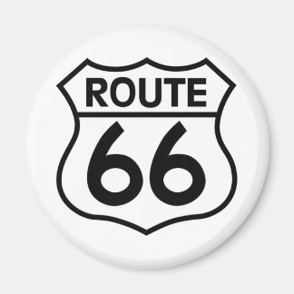 Route 66 Highway Sign Apparel & Gifts Magnet