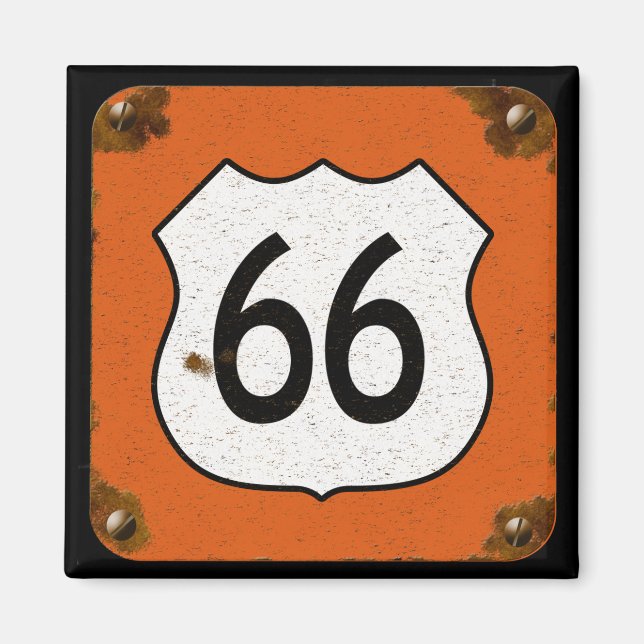 Route 66 Highway Sign Magnet (Front)