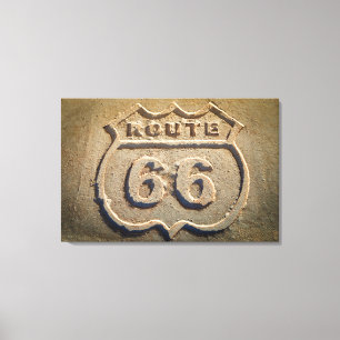Route 66 historic sign, Arizona Canvas Print