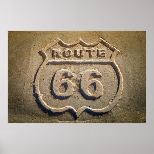 Route 66 historic sign Arizona Poster