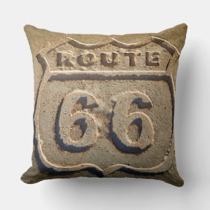 Route 66 historic sign, Arizona Throw Pillow