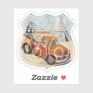 Route 66 Holbrook Wrecker Sticker