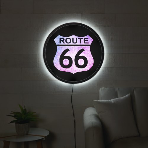Route 66 Illuminated Sign