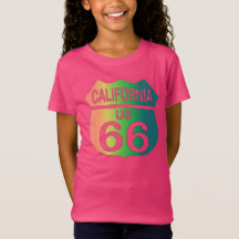 Route 66 in California tri-color shirt