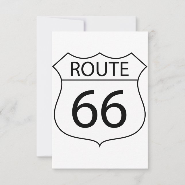 Route 66 Invitations (Front)