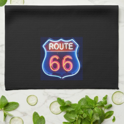 Route 66 kitchen towel