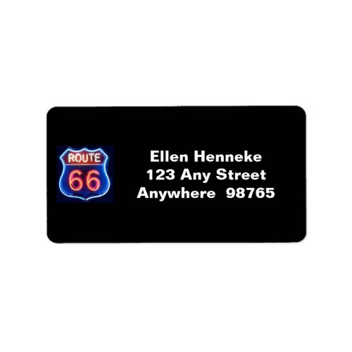 Route 66 label