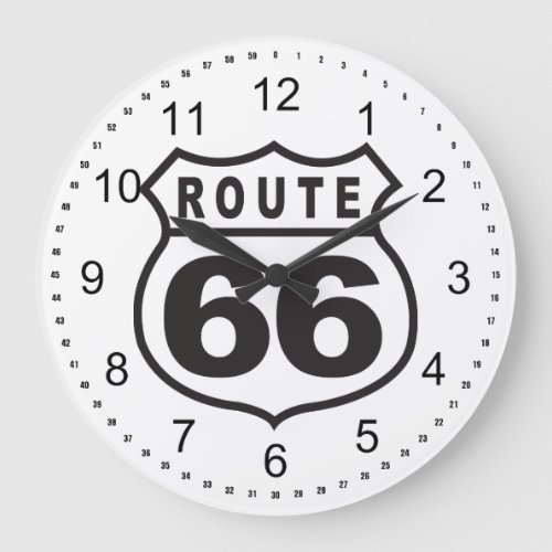 Route 66 large clock