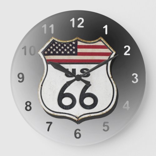 Route 66 large clock