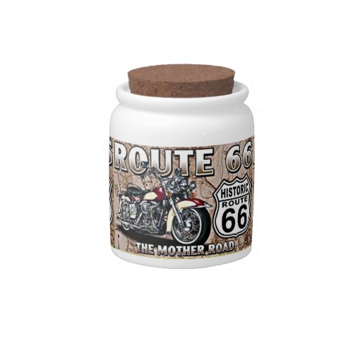 ROUTE 66 LEGENDARY HIGHWAY TREAT JAR