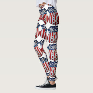"ROUTE 66 LEGGINGS" LEGGINGS
