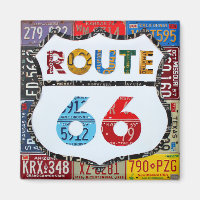 Route 66 License Plate Art by Design Turnpike
