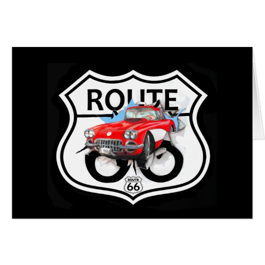 Route 66 life style love the freedom cards (Front Horizontal)