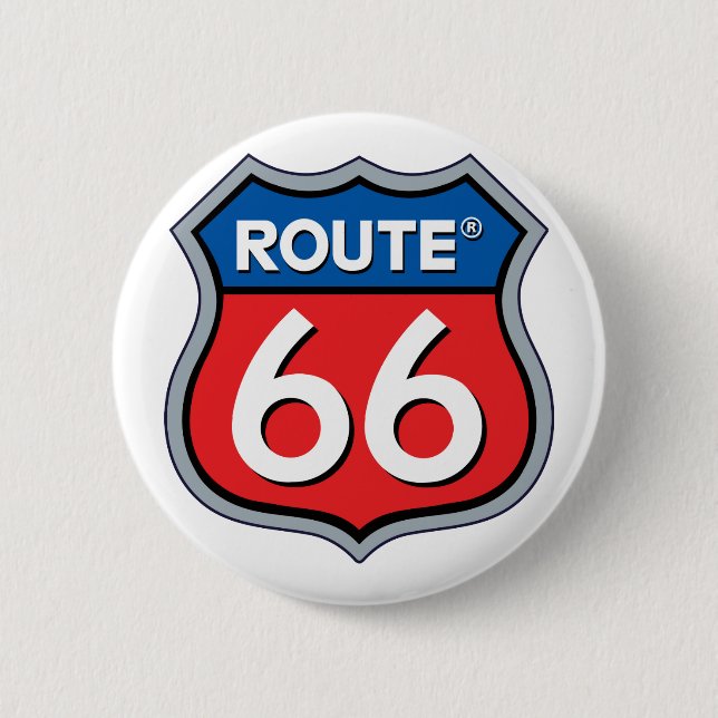 Route 66 Logo Button (Front)
