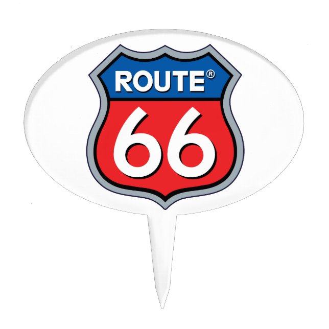 Route 66 Logo Cake Topper (Front)