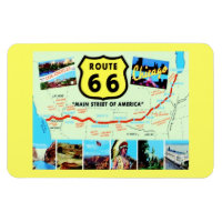 Route 66 Main Street of America Vintage Postcard