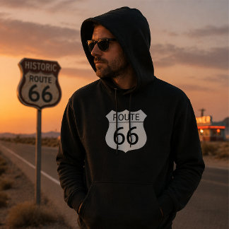 Route 66 Mens Hoodie