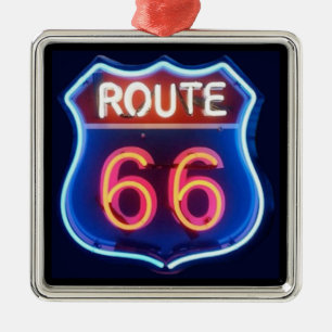 Route 66 metal ornament