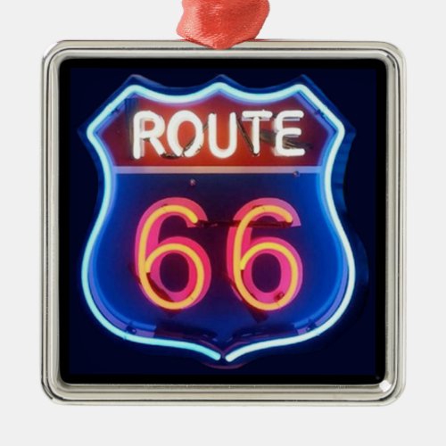 Route 66 metal ornament