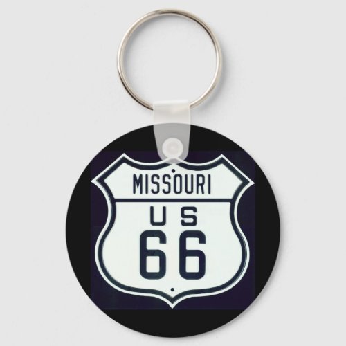 Route 66 Missouri Keychain