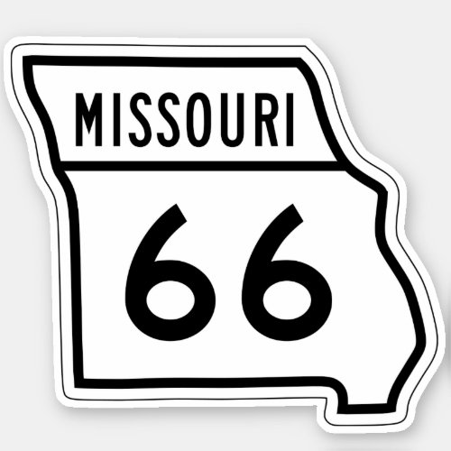 Route 66 MISSOURI State Travel Sign Sticker