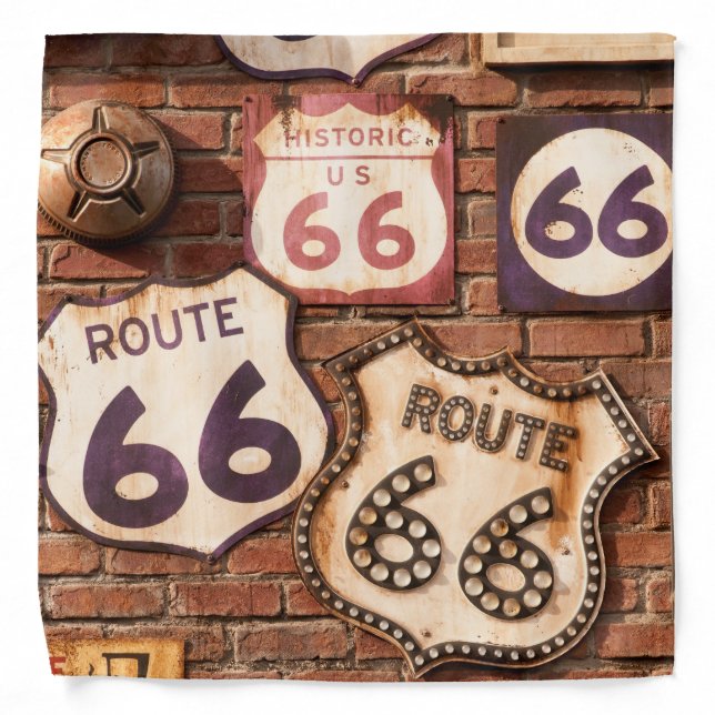 Route 66 Mother Road Bandana (Front)