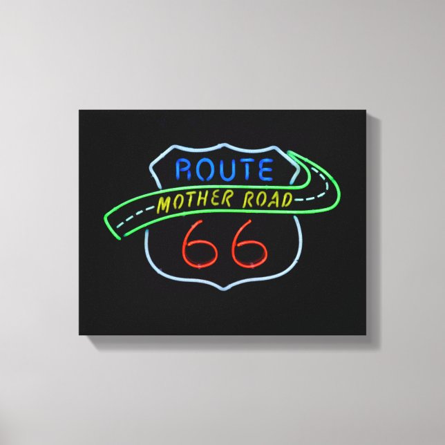 Route 66 Mother Road Canvas Print (Front)