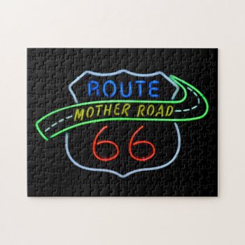 Route 66 Mother Road Jigsaw Puzzle by catherinesherman at Zazzle